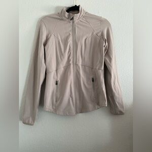 Alphalete Jacket Women’s Small Beige Fitted Align Pro elite